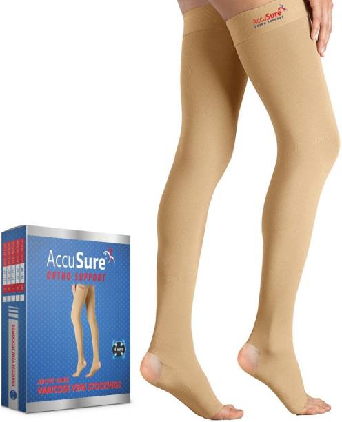 AccuSure Varicose Vein Stockings Thigh Length for Varicose Veins Can Be Used By Men & Women Knee Support