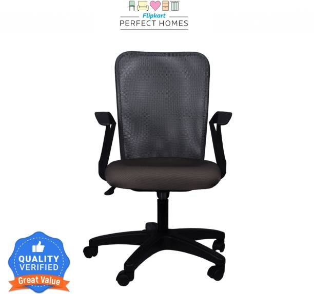 Flipkart Perfect Homes Fabric Office Arm Chair