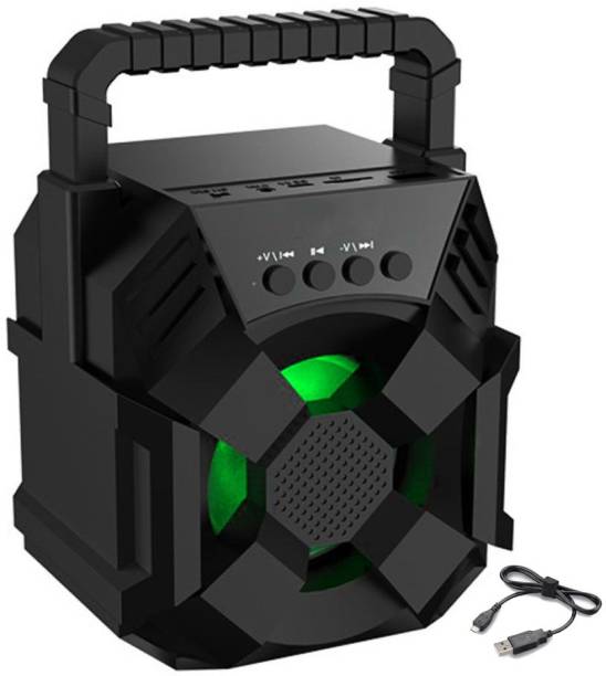 Sulfur TROLLY SERIES WIRELESS SPEAKER Ultra DJ Sound Blast Portable Best Bluetoothwith Super deep Bass Wireless Rechargeable dj Sound Bluetooth| Extra Baas Stereo sound quality |Led Colour Changing Lights | mini Home theatre| Speaker Support TF/USB/Pen Drive/AUX Slot 10 W Bluetooth Gaming Speaker
