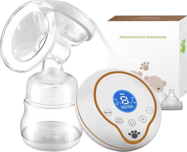KIMTOK Pain-Free Enhanced Suction Version Electric Breast Feeding Pump for Mom with Anti-Back Flow, Rechargeable Battery and Massaging Breasts - Electric (cmbear)  - Electric