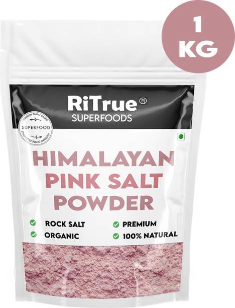 RiTrue 1 Kg Himalayan Pink Rock Salt powder For Weight Loss & Daily Cooking