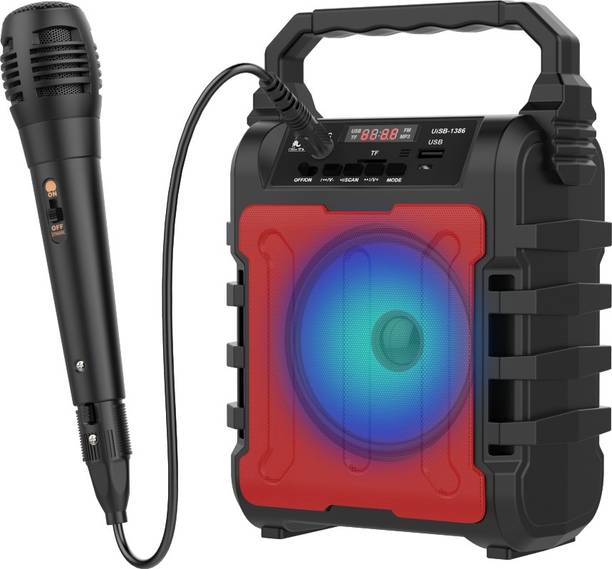 U&I Song Series Wireless Speaker with Karaoke mic and 6 hours Battery Backup 8 W Bluetooth PA Speaker