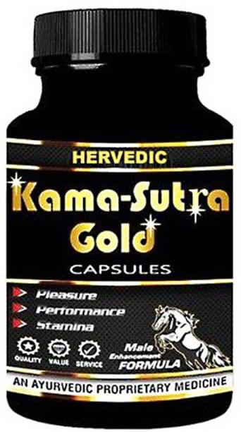 hervedic Kama Sutra Gold Capsules for Power, Pleasure & Performance for Men