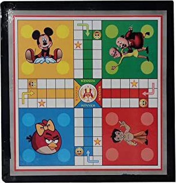 Pritigroup Ludo & Snake Ladder Wooden Board 12-12.9Party & Fun Games Board Game 1 cm Surfing Board