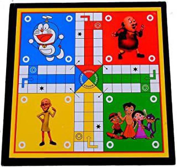 Pritigroup Ludo & Snake Ladder Wooden Board 12-12.19 Party & Fun Games Board Game 1 cm Surfing Board