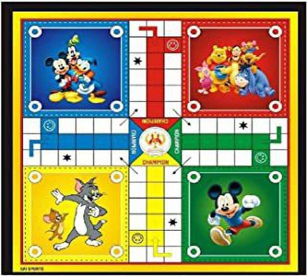 Pritigroup Ludo & Snake Ladder Wooden Board 12-12.8 Party & Fun Games Board Game 1 cm Surfing Board