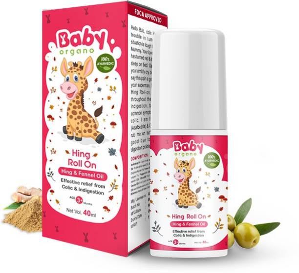 babyorgano Hing Roll on for colic, constipation and indigestion in babies Gel