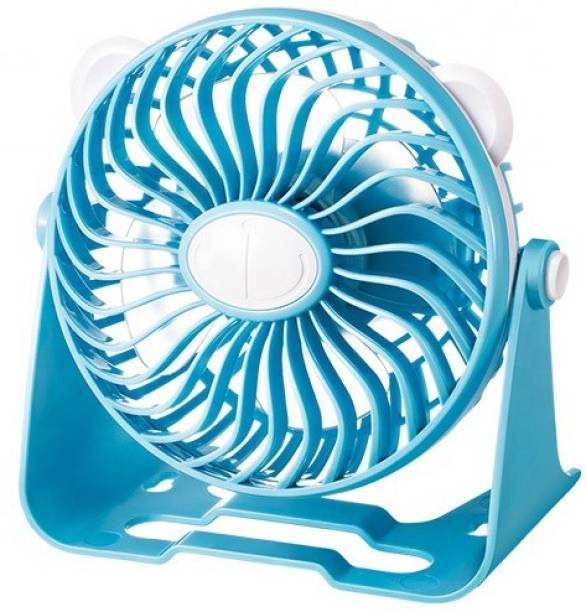 JK Sales Rechargeable Fan ,Air Cooling Portable Rechargeable Fan Air Cooler Mini Desk USB 55 mm 4 Blade Table Fan