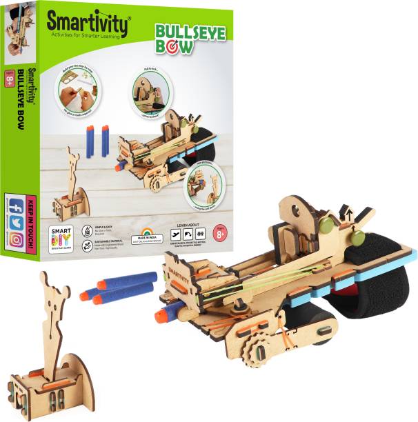Smartivity Bullseye Bow STEAM Educational DIY Building Construction Activity Toy Game Kit, Easy Instructions, Learn Science Engineering Project for 8 -14 years