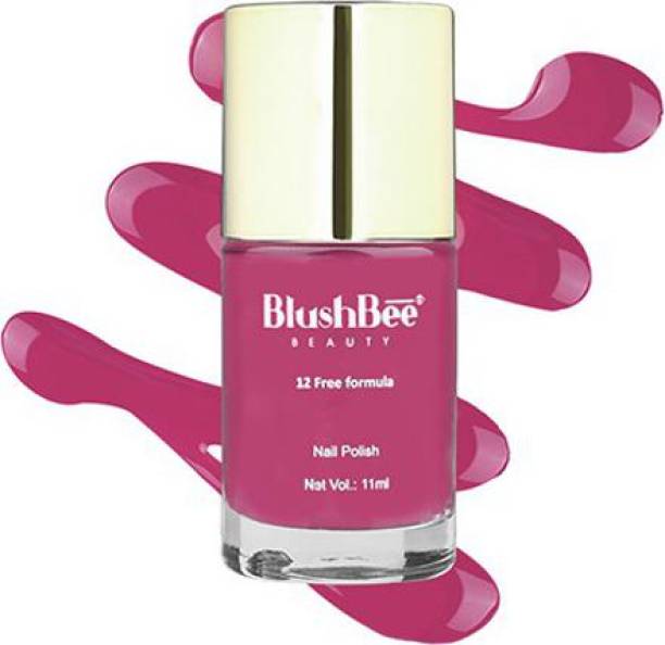 BlushBee Organic Beauty BlushBee 12 Free,Vegan, Hi shine, quick dry & PETA approved Nail Polish - Luni Soft touch of mauve