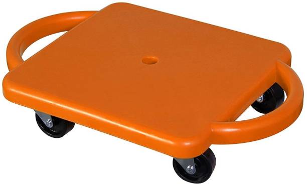 Healthcave Educational Manual Plastic Scooter Board with Safety Handles | 16" x 11" inches| Perfect for Kids, Teens, Adults | PE, Gym Class, Daycare, Preschool Development, Games, Camps ( Color May Vary ) Kids Scooter