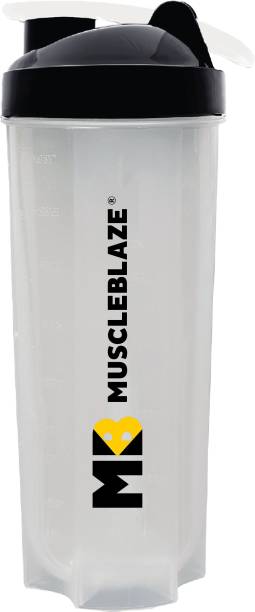 MUSCLEBLAZE Shaker Bottle, 100% Leakproof, BPA-Free Blender Bottle for Protein and Water 650 ml Shaker