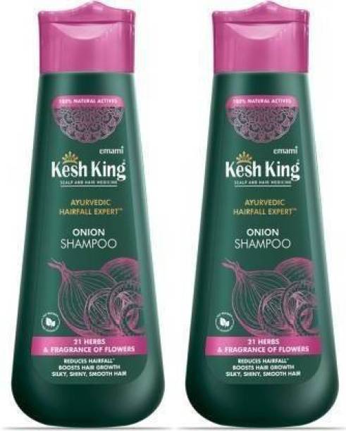 Kesh King Ayurvedic Hair fall Expert Onion Shampoo (Pack of 2 * 300 ML)