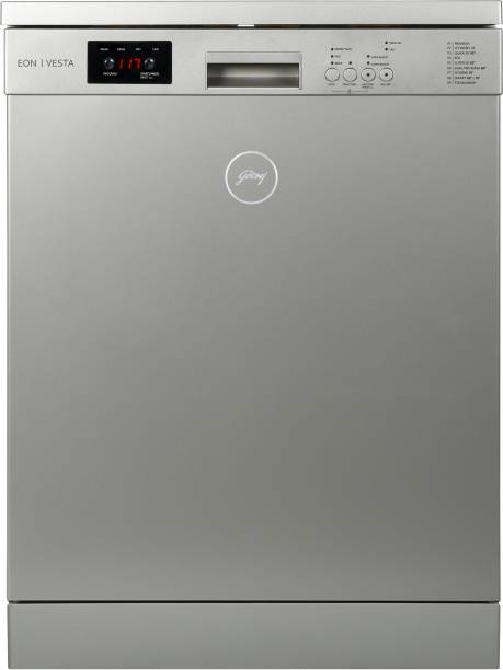 Godrej DWF EON VES 13Z SI STSL Free Standing 13 Place Settings Intensive Kadhai Cleaning| No Pre-rinse Required Dishwasher