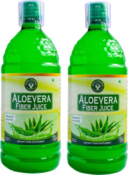 bon organo Combo Pack Aloe Vera Fiber Juice 1Litre + 1 Litre