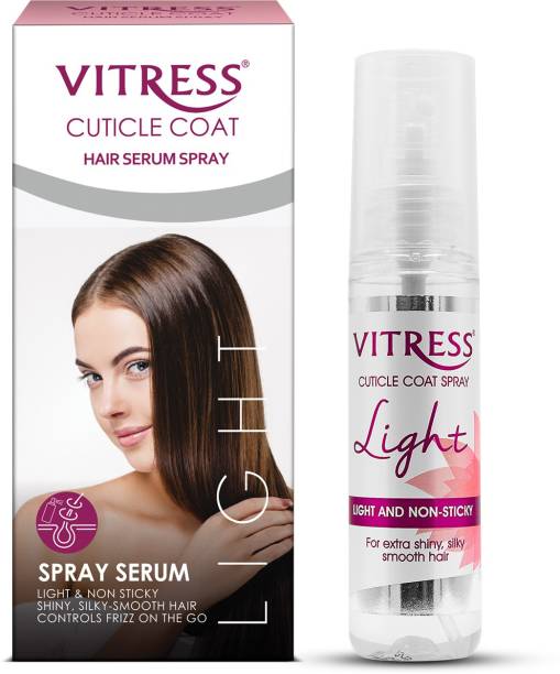 Vitress Cuticle Coat Light Hair Serum Spray | Lightweight, Non-Sticky, Easy-To-Manage Smooth Hair, Livelier Shine, Control Frizz On-The-Go