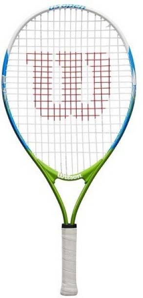 WILSON Us Open 23, Blue/Green/Grey Multicolor Strung Tennis Racquet