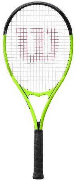WILSON Blade Feel XL 106, Black/Green Multicolor Strung Tennis Racquet