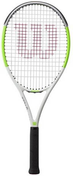 WILSON Blade Feel Team 103, Black/Grey/Green Multicolor Strung Tennis Racquet