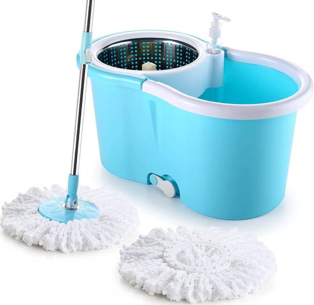 DHK Master Clean Quick Spin Spinner Mop with Bigger Whe...