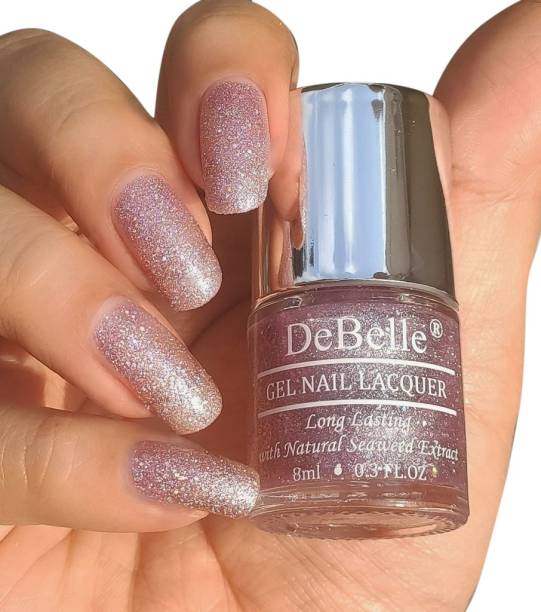 DeBelle Gel Nail Lacquer (Lavender with Holo Glitter ; Sugar Finish) Ophelia