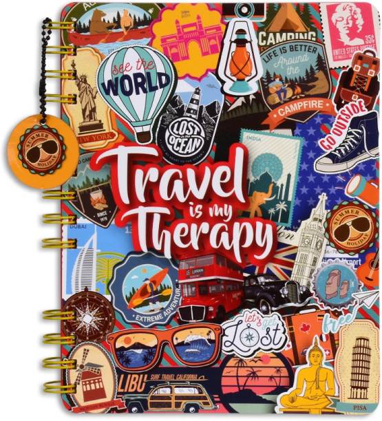 doodle Travel Tales Wiro Bound Notebook B5 Diary Ruled 160 Pages