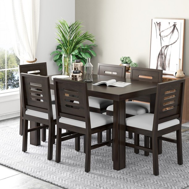 dining table and 6