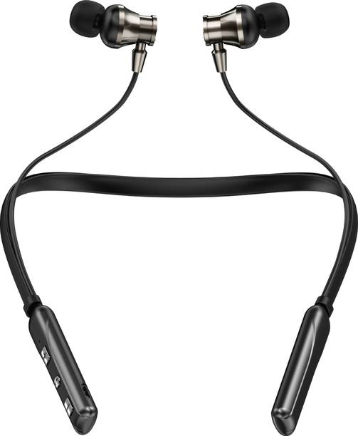 Top Headset For Mobile cheap price 5stars Flipkart in India 66 Aroma NB119 Platinum - 48 Hours Playtime Bluetooth Neckband Bluetooth Headset