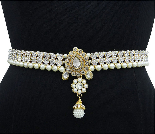 Buy Vama Fashions Pearl Belly Chain 