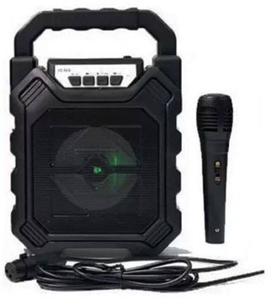 PHAGQU Top Sale YD-668 Portable Rechargeable Wireless Multimedia Speaker LED Light Flash With Wired Mic Noise-Cancelling Features Built-in Microphone Mp3 Music Player Mini Sound Box For Party, Function, Beaches, Camping, Travelling 10 W Bluetooth PA Speaker