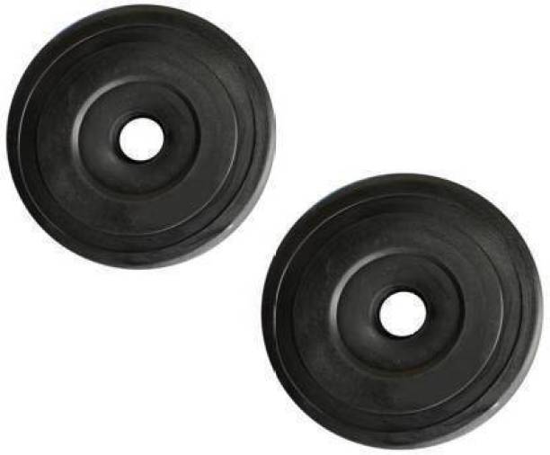 D FIT 1KG PVC WEIGHT PLATES PACK OF 2 PIECE, FITNESS WEIGHT PLATES, (1KG+1KG=2KG) Adjustable Dumbbell