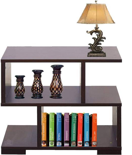 SearchForMerch MDF Bed side table DIY (Do it Yourself). Brown & Black Matte Finish Engineered Wood End Table