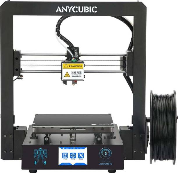 Anycubic Mega S New Upgrade 3D Printer | with Extruder and Suspended Filament | Rack + Free Test PLA Filament, Works with TPU/PLA/ABS | 3D Printer