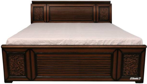 jfwoods Global Double Bed With Storage by Jfwoods Engineered Wood Double Box Bed