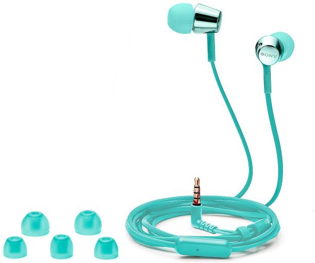 Top Headset Sony cheap price 5stars Flipkart in India 104 SONY MDR-EX155AP Gaming Earphones Clear Sound Extra Bass With Mic Wired Headset