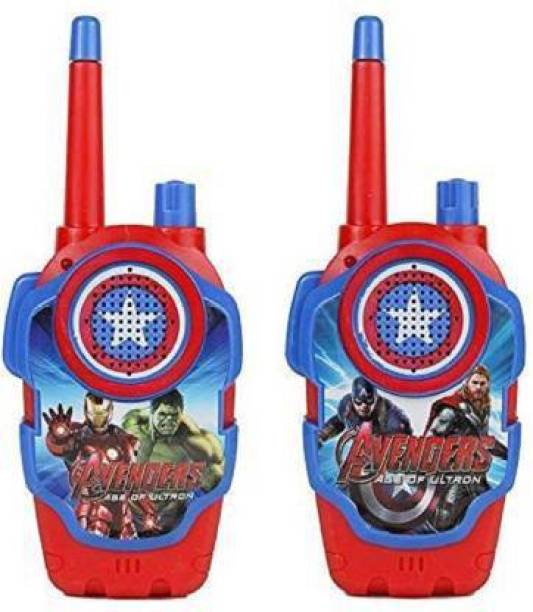 HornFlow Walkie Talkie 2 Baby Player Toys for Kids (Set of 2), Cartoon- Avengers,Avengers Age of Ultron walkie Talkie for Kids