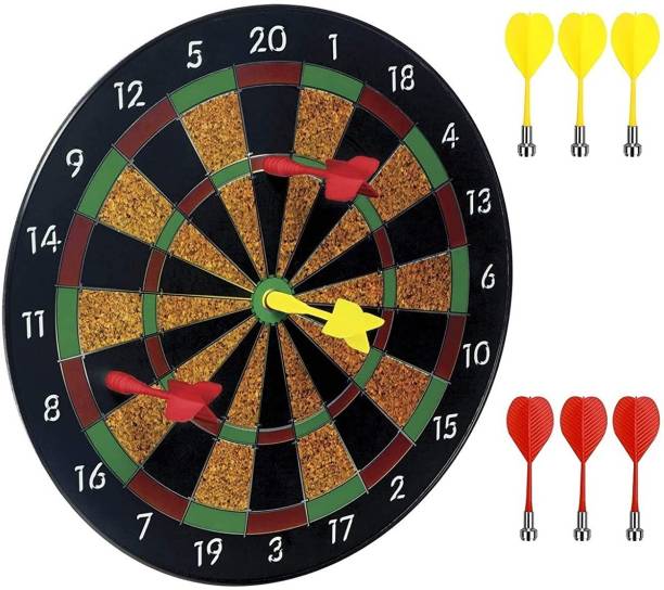 HALO NATION Magnetic Dart Board Game with 6 Plastic Dar...