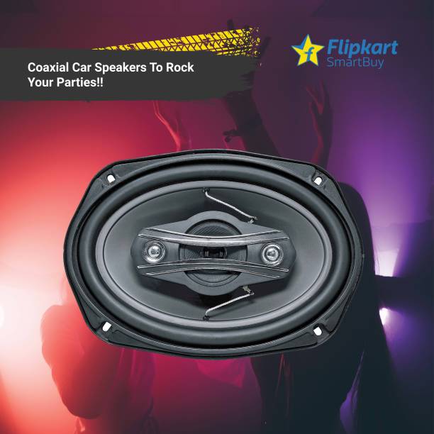 Flipkart SmartBuy Premium Speaker with Extra Bass F3 & Superior Sound Technology 6x9'' Inch 120W RMS 600W 3 Way Extra Bass Series Coaxial Car Speaker, Set of 2 Coaxial Car Speaker
