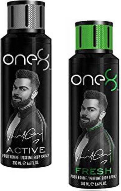one8 by Virat Kohli Active & Fresh combo of 2 Body Spray 400ml Body Spray  -  For Men