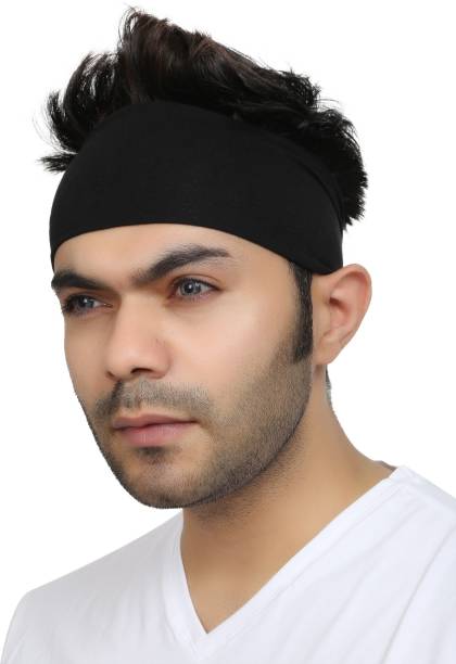 BISMAADH Multifunctional Sweat Wicking Cotton Foldable Headband for Men & Women Head Band