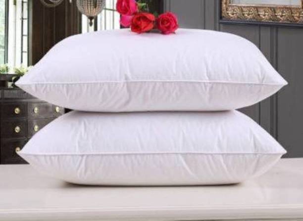 Fangal Fashions Polyester Fibre Solid Sleeping Pillow Pack of 2
