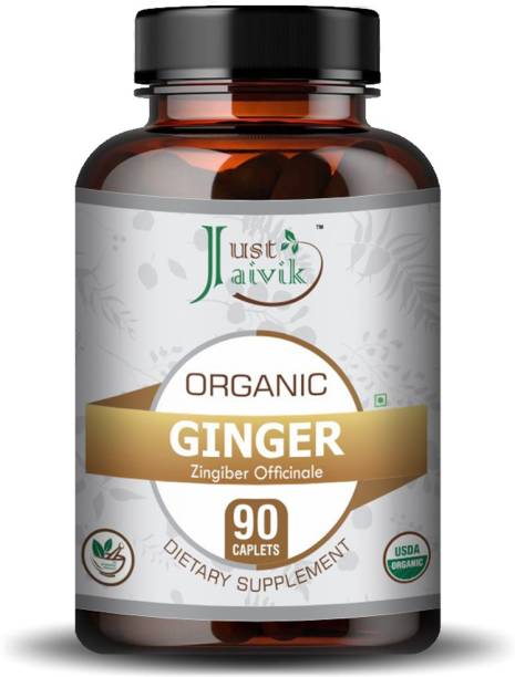 Just Jaivik Organic Ginger / Sunthi Tablets As Dietary Supplements - 750 mg