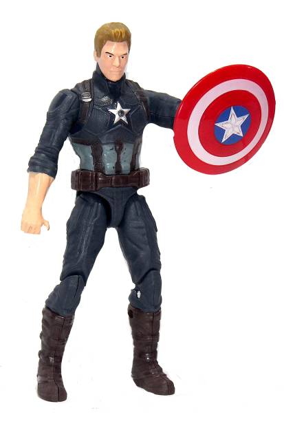 WOW Toys-Delivering Joys of Life Hero Series|| Captain America Big and Realistic Action Figure Toy|| LED Light|| 18 cm