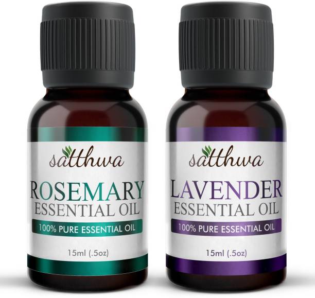 Satthwa Lavender Essential Oil & Rosemary Essential Oil Combo