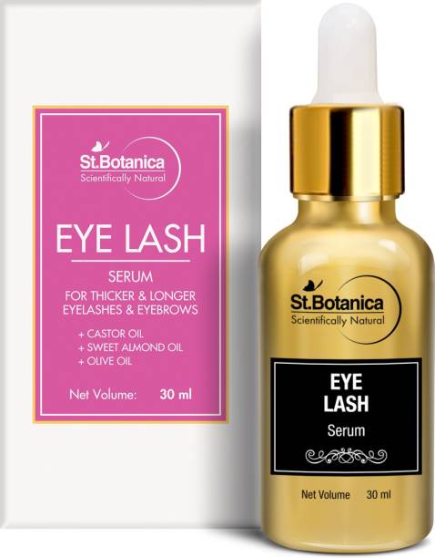 St.Botanica Eyelash Growth Serum - 30ml (With Castor Oil, 100% Pure and Natural Oils)
