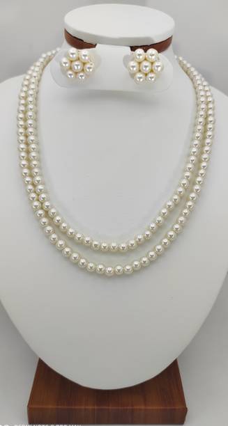 Pearl necklace set flipkart Clearance