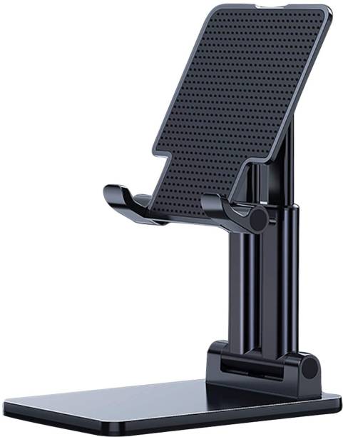 REEPUD Foldable Mobile Stand Holder -Angle & Height Adjustable Desk Cell Phone Holder Anti-Slip Compatible with Smartphones/iPad Mini/Game/Kindle/Tablet(4-10") Mobile Holder Mobile Holder