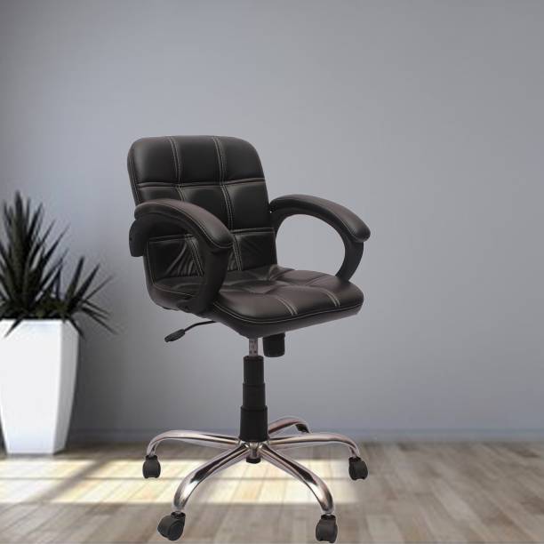 VJ Interior Leatherette Office Arm Chair