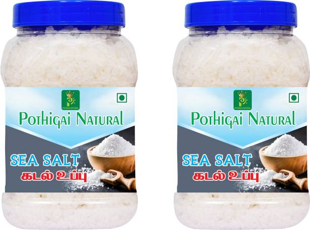 POTHIGAI NATURAL Indian Non Iodised Sea Salt 2KG Traditionally Made 100% Natural Sea Salt