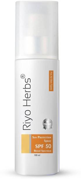 Riyo Herbs Sun Protection Spray SPF 50 With UVA/UVB, Broad Spectrum, Daily Sunscreen Spray - SPF 50